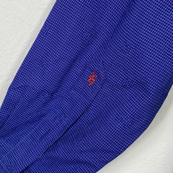 Robert Graham Blue Circle Pattern Long Sleeve Button Up Dress Shirt Size M - Picture 5 of 8